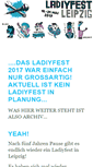 Mobile Screenshot of ladyfest.leipzigerinnen.de