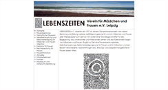 Desktop Screenshot of lebenszeiten.leipzigerinnen.de