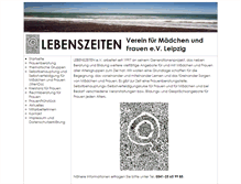 Tablet Screenshot of lebenszeiten.leipzigerinnen.de